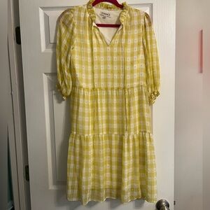 Nanette Lepore Women's Yellow Gingham Dress